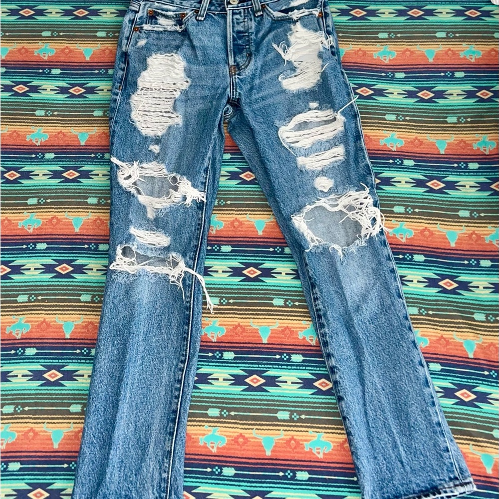 Abercrombie Ames low rise slim BF jeans